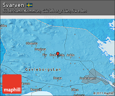 Political 3D Map of Svarven