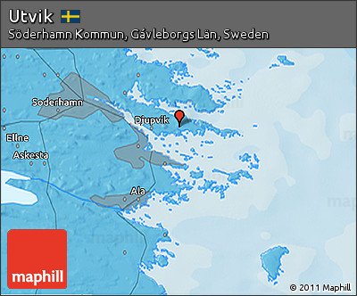 Political 3D Map of Utvik