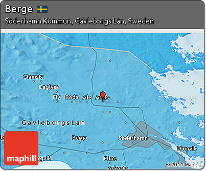 Political 3D Map of Berge