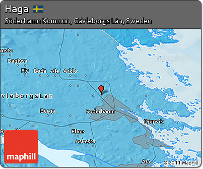 Political 3D Map of Haga