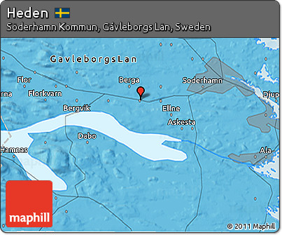 Political 3D Map of Heden