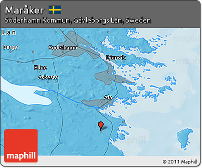 Political 3D Map of Maråker