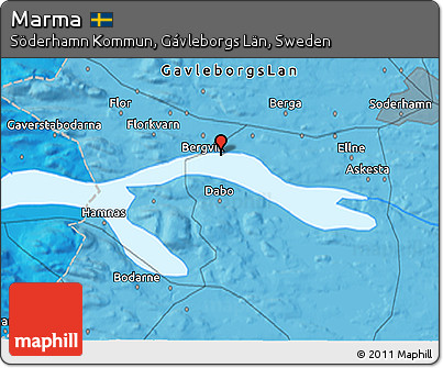 Political 3D Map of Marma