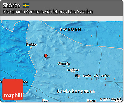 Political 3D Map of Stärte