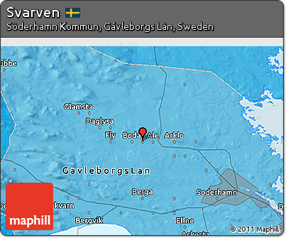Political 3D Map of Svarven