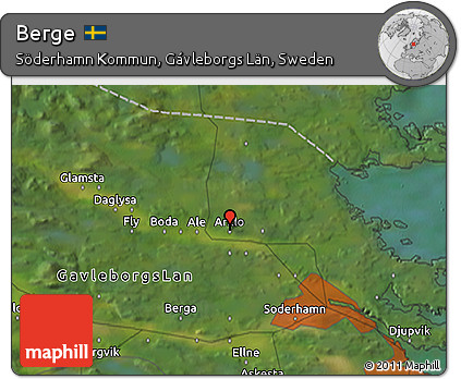 Satellite 3D Map of Berge