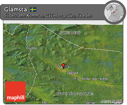Satellite 3D Map of Glamsta
