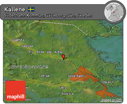 Satellite 3D Map of Källene