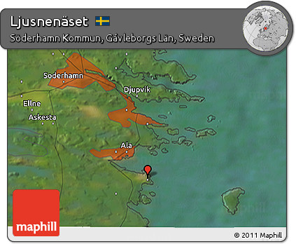 Satellite 3D Map of Ljusnenäset