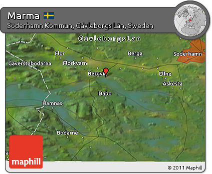 Satellite 3D Map of Marma