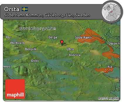 Satellite 3D Map of Orsta