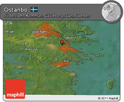 Satellite 3D Map of Östanbo