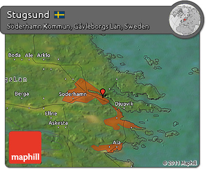 Satellite 3D Map of Stugsund