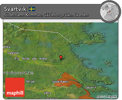 Satellite 3D Map of Svartvik