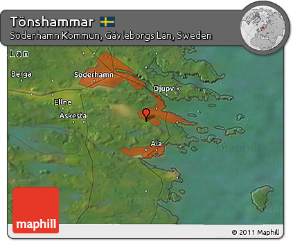 Satellite 3D Map of Tönshammar