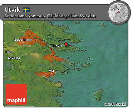 Satellite 3D Map of Utvik