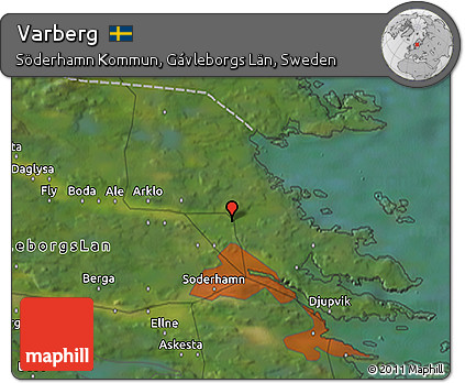 Satellite 3D Map of Varberg
