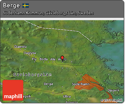 Satellite 3D Map of Berge