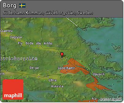 Satellite 3D Map of Borg