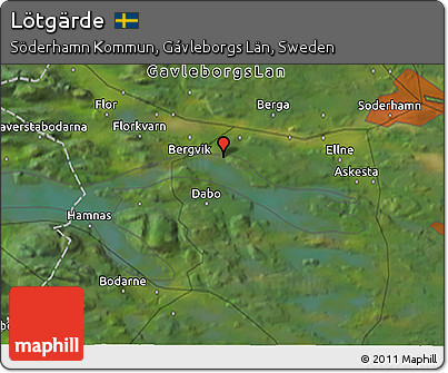 Satellite 3D Map of Lötgärde