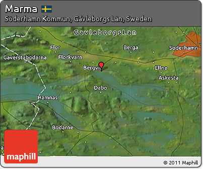Satellite 3D Map of Marma