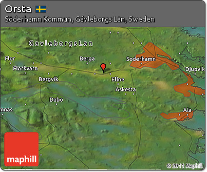 Satellite 3D Map of Orsta