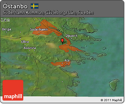 Satellite 3D Map of Östanbo