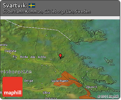 Satellite 3D Map of Svartvik