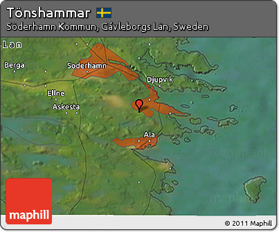 Satellite 3D Map of Tönshammar
