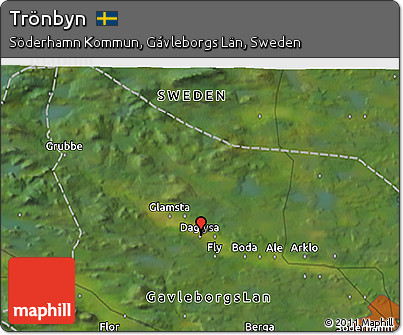 Satellite 3D Map of Trönbyn