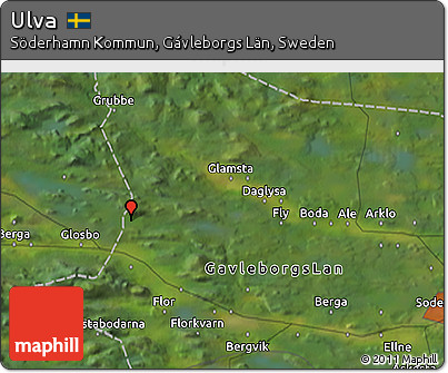 Satellite 3D Map of Ulva