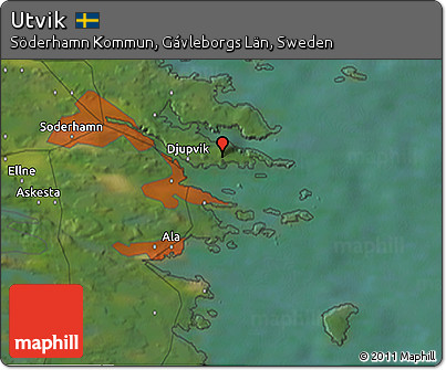 Satellite 3D Map of Utvik