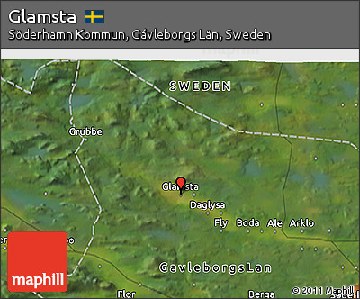 Satellite 3D Map of Glamsta