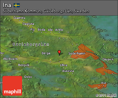 Satellite 3D Map of Ina