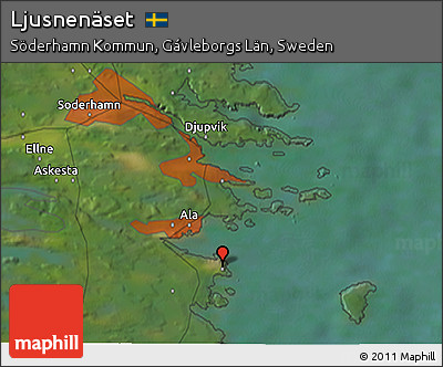 Satellite 3D Map of Ljusnenäset