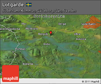 Satellite 3D Map of Lötgärde