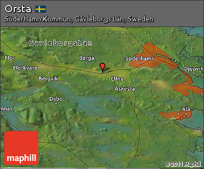 Satellite 3D Map of Orsta