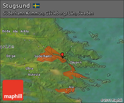 Satellite 3D Map of Stugsund