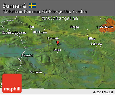 Satellite 3D Map of Sunnanå