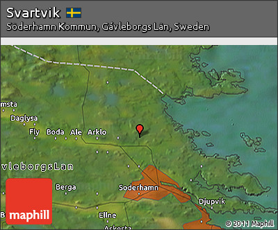Satellite 3D Map of Svartvik