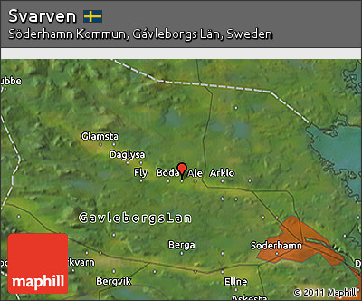 Satellite 3D Map of Svarven