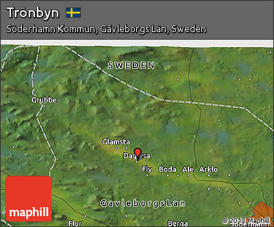 Satellite 3D Map of Trönbyn