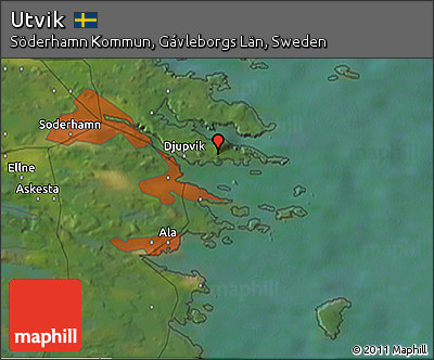Satellite 3D Map of Utvik