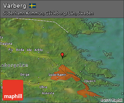 Satellite 3D Map of Varberg