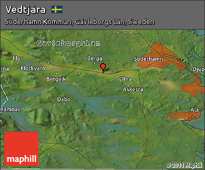 Satellite 3D Map of Vedtjära