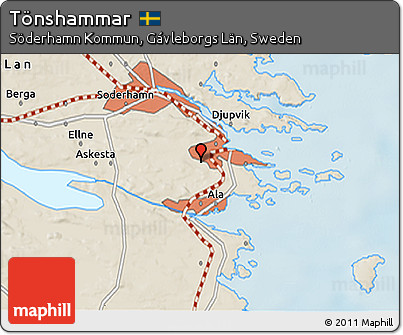 Shaded Relief 3D Map of Tönshammar