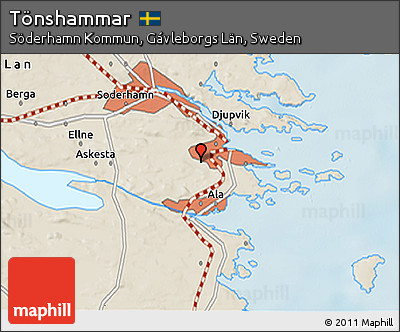 Shaded Relief 3D Map of Tönshammar