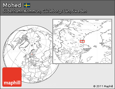 Blank Location Map of Mohed