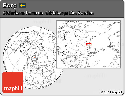Blank Location Map of Borg