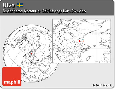 Blank Location Map of Ulva